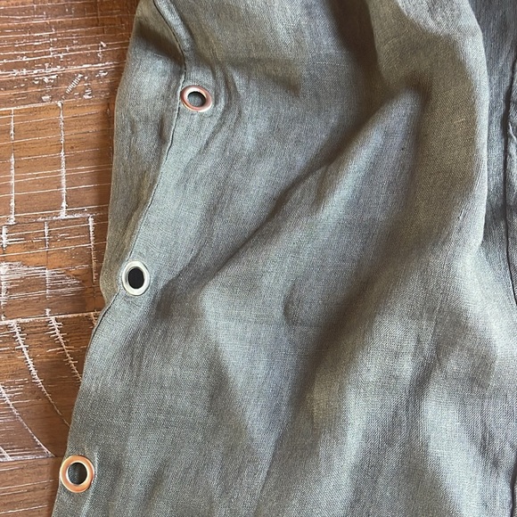 Wide leg; elastic with drawstring; linen made in Italy; NWT - Picture 3 of 8